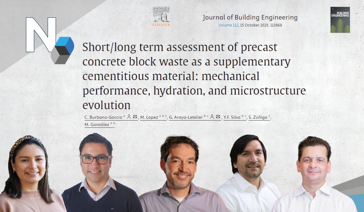Investigación sobre valorización de residuos de hormigón destaca legado del profesor Mauricio López 