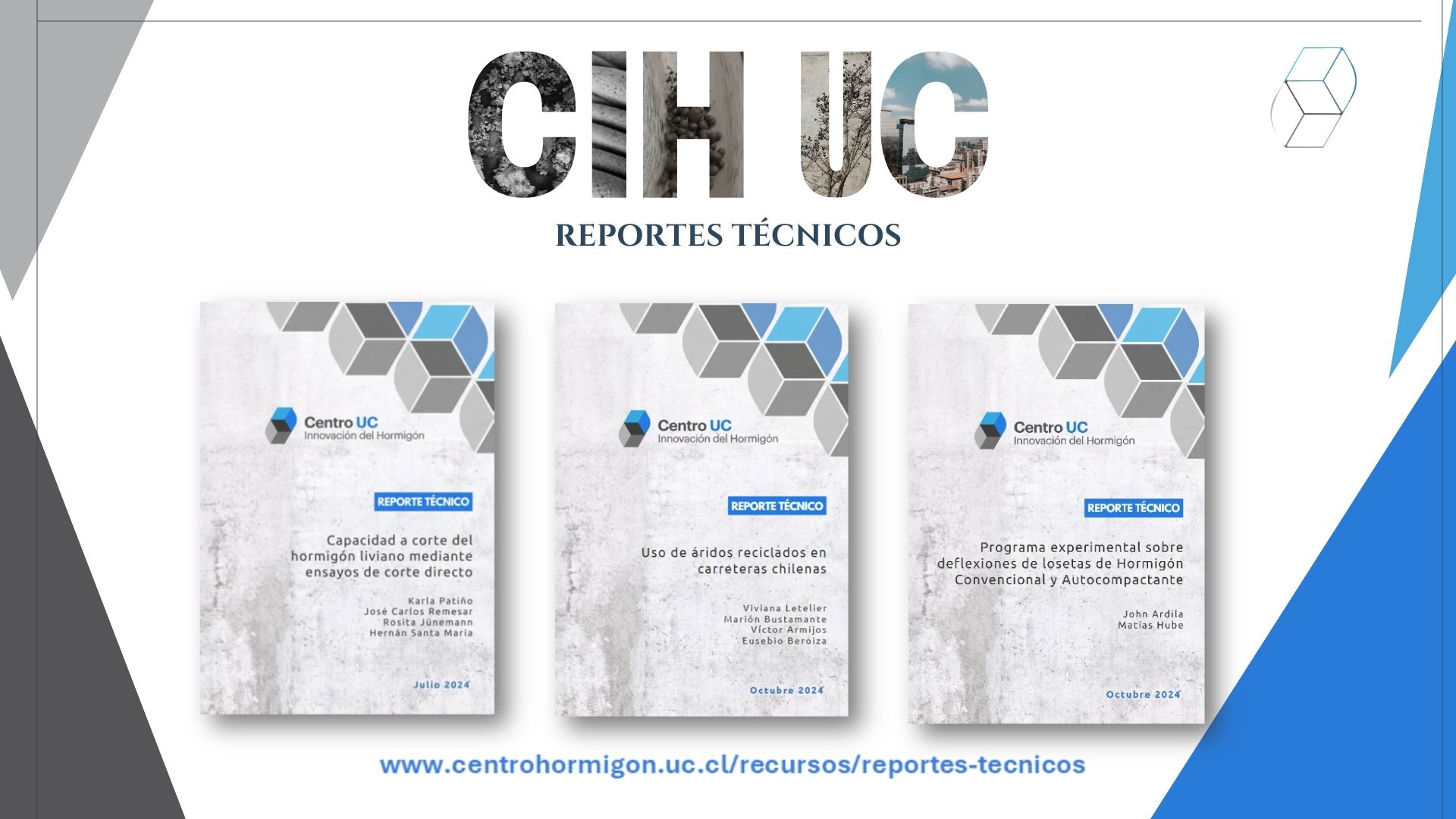 N Webinar CIH UC ICH Reportes técnicos