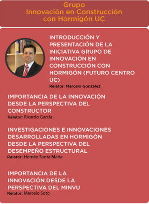 Presentación del Centro de Innovación del Hormigón UC por el profesor Marcelo González