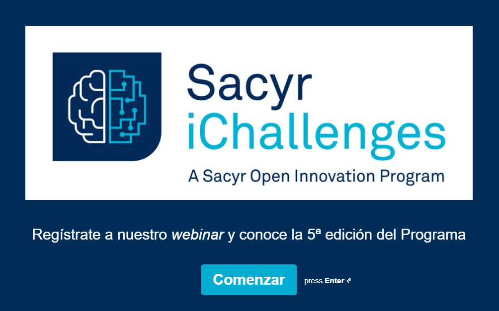 Invitación a 5a edición del programa Sacyr iChalleges